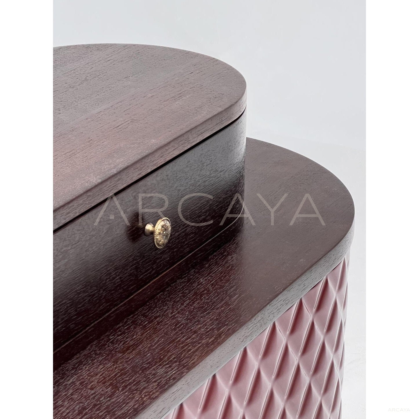 Italian Wine Red Diamond Relief Sideboard - scene