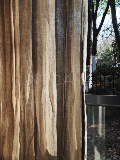 Nola Oak Curtain Panel - styled interior view 03