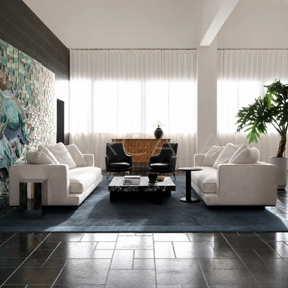 Elara Manor Straight Sofa - product view 02