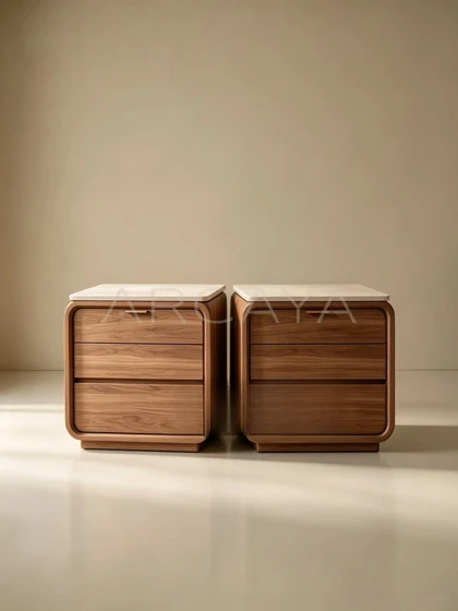 Alba Onyx Nightstand - product view 03