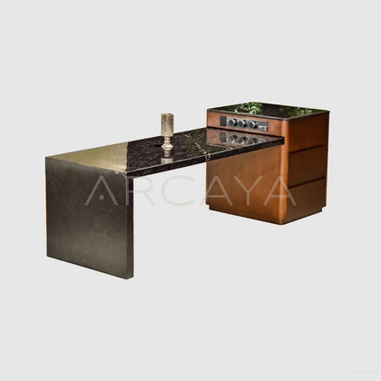 Nova Arc Dining Table - front view 03