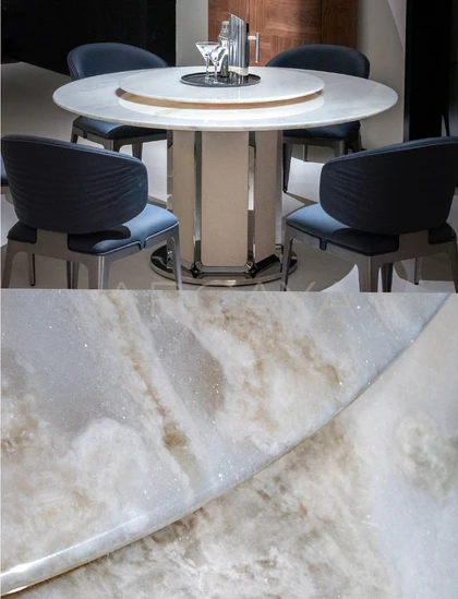 Nova Dune Dining Table - front view 02