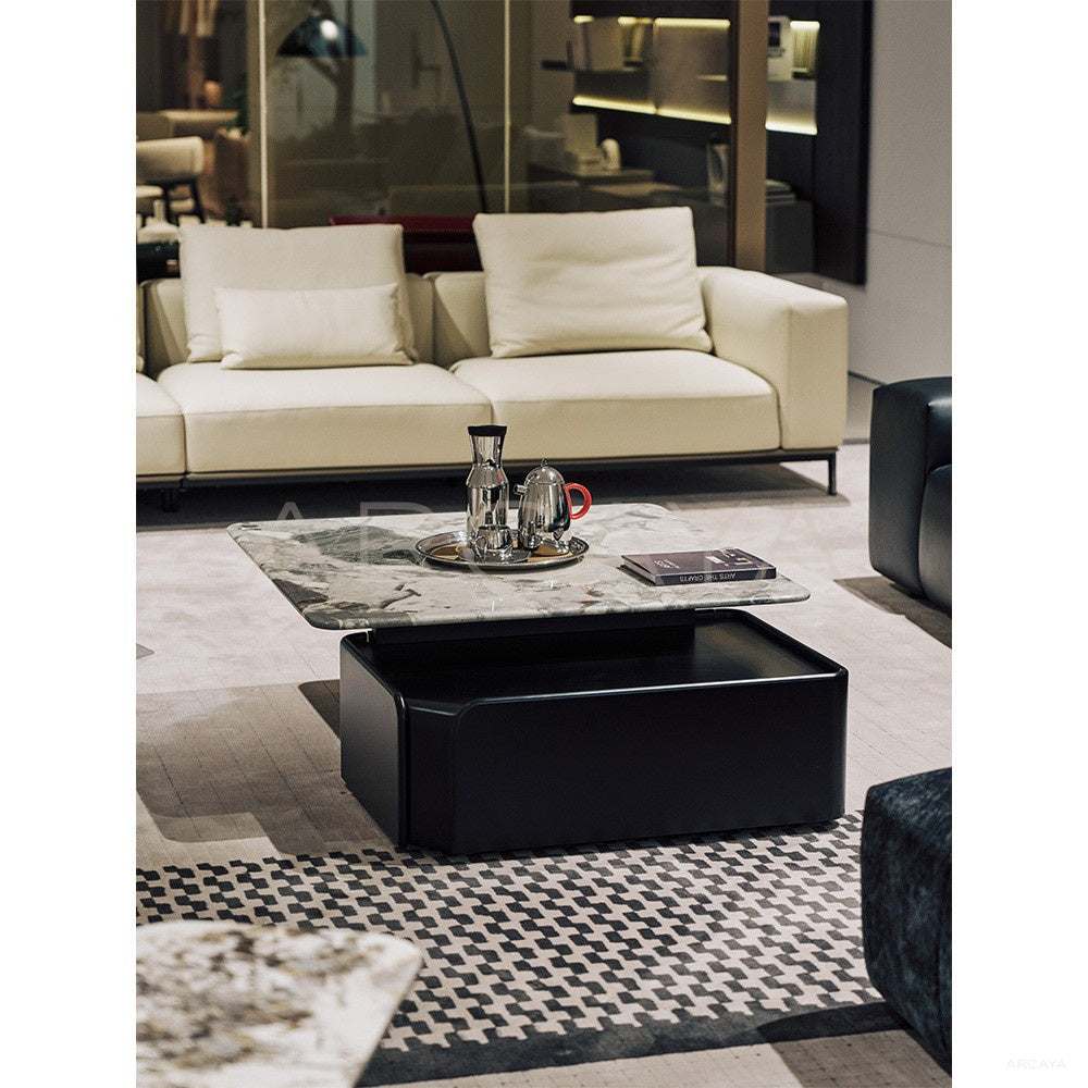 High Low Stone Coffee Table