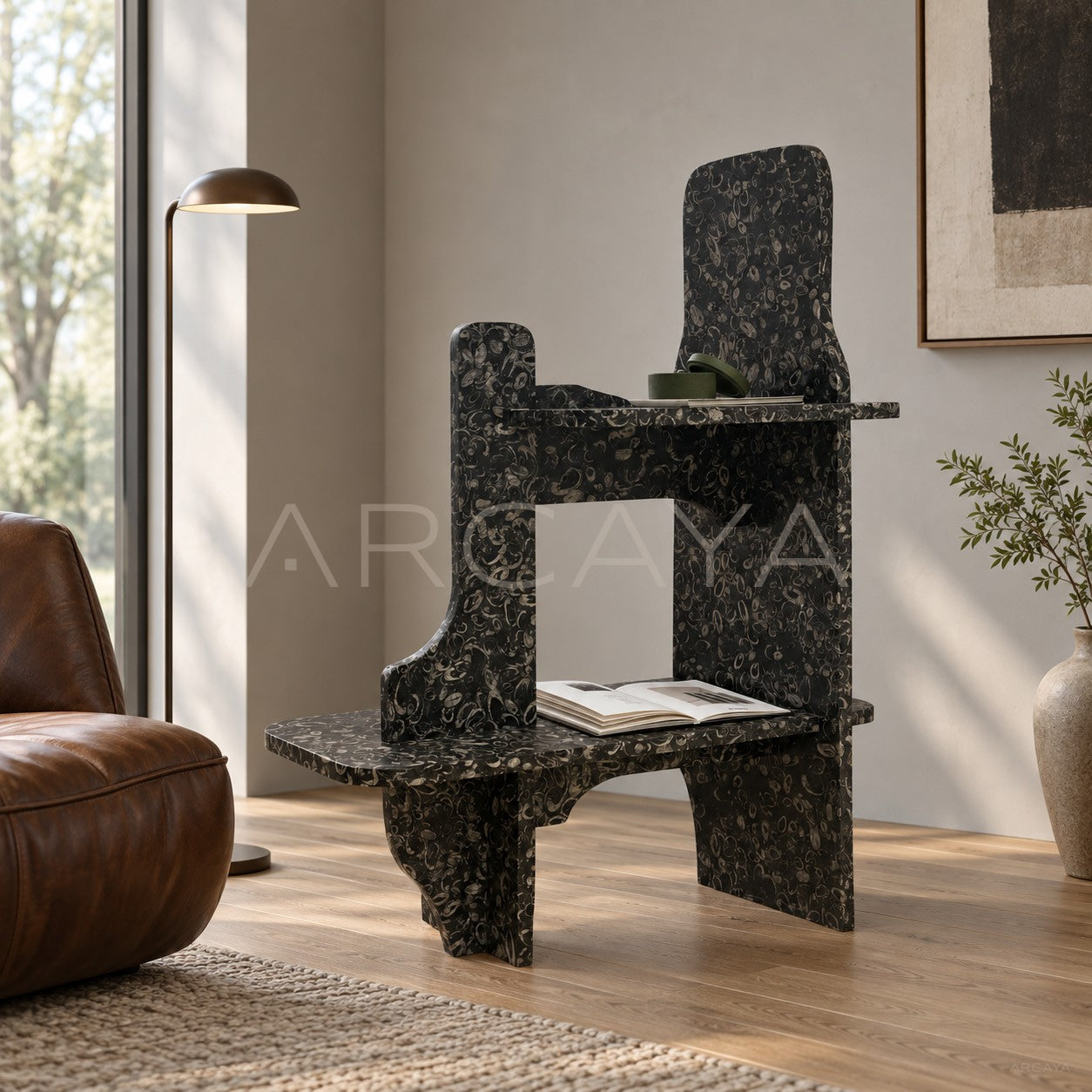 Natural Stone Side Table Display