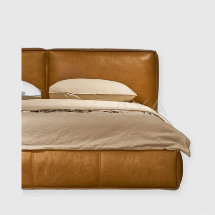 Riva Birch Bed - front view 11