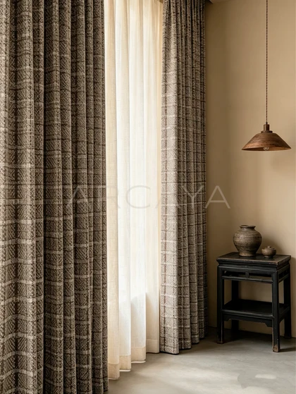 Solace Oak Curtain Panel — interior view 03
