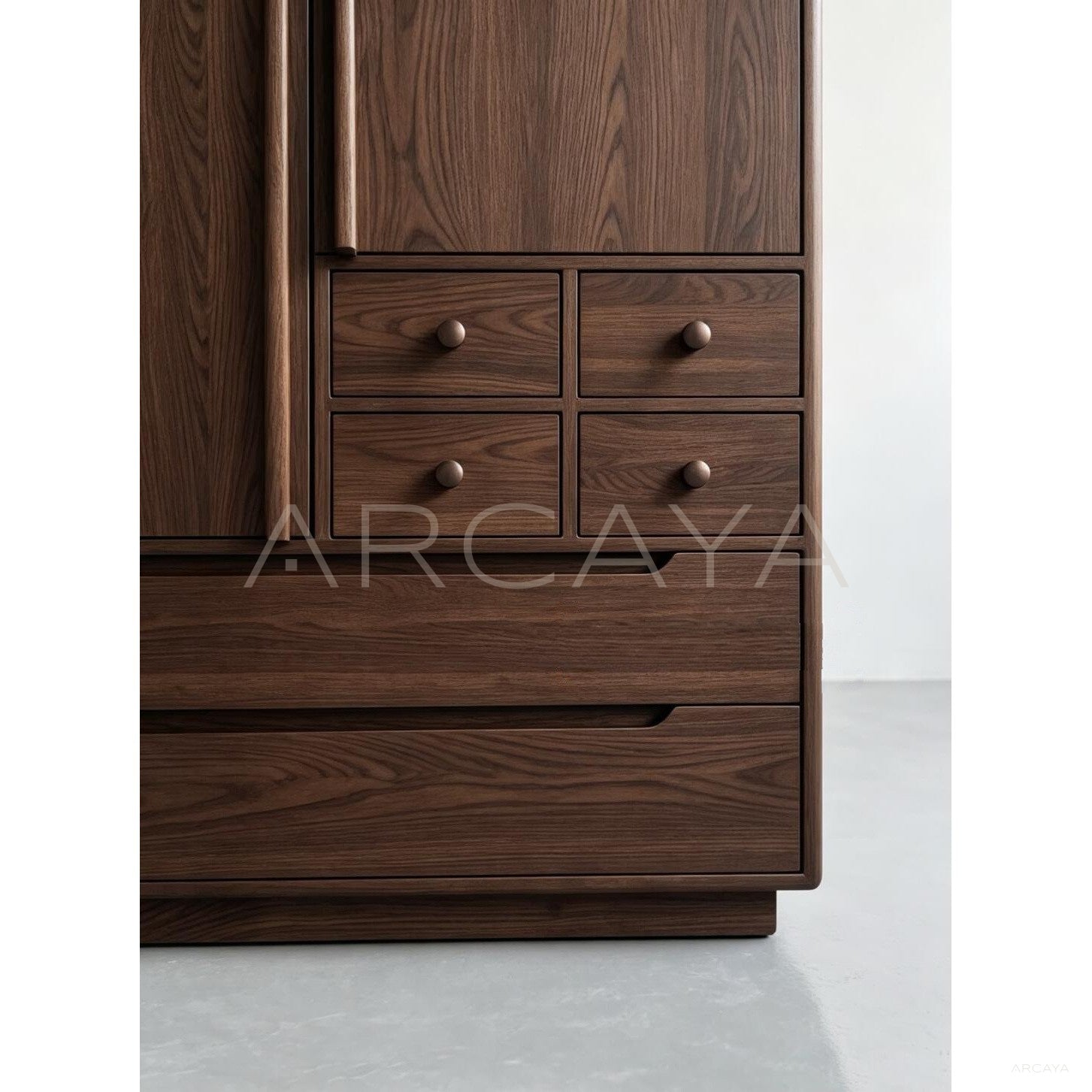 Minimalist Oak Wardrobe — Storage - scene