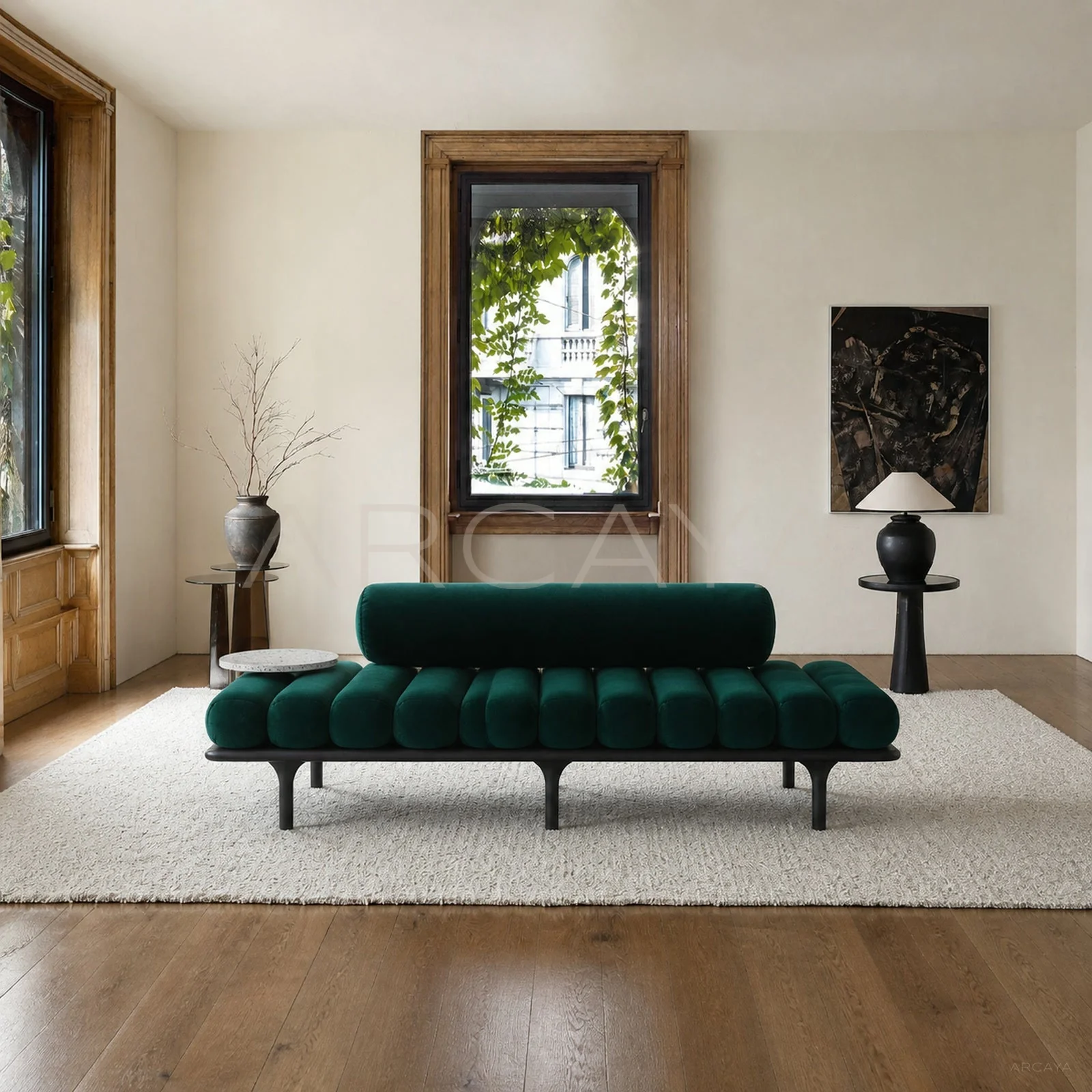 Elara Bay Straight Sofa - front view 01