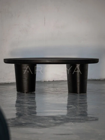 Custom Solid Wood Coffee Table - scene