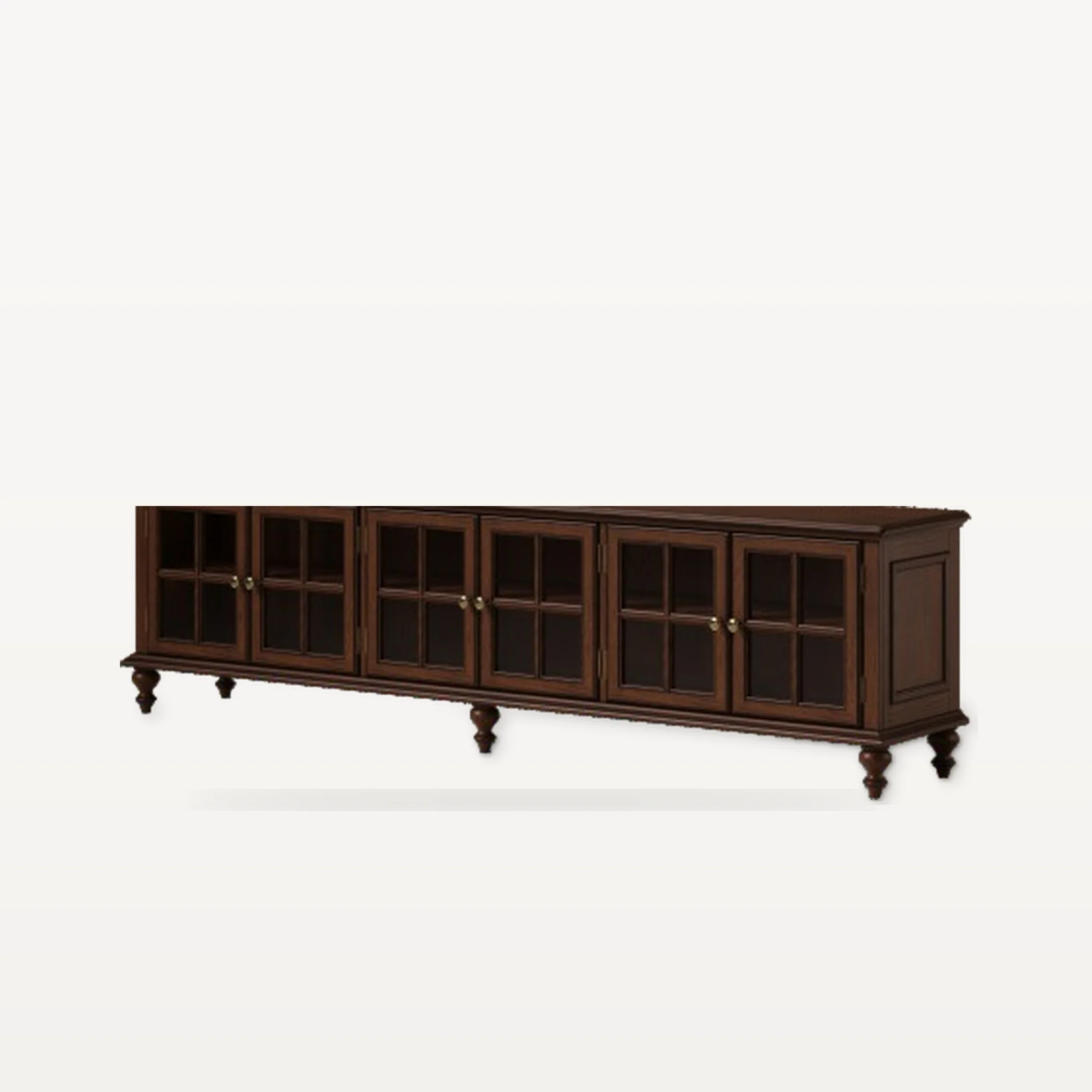 Charlie Media Console in a finished interior.