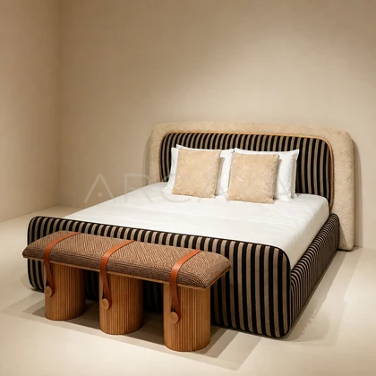 Fiera Birch Bed - front view 05