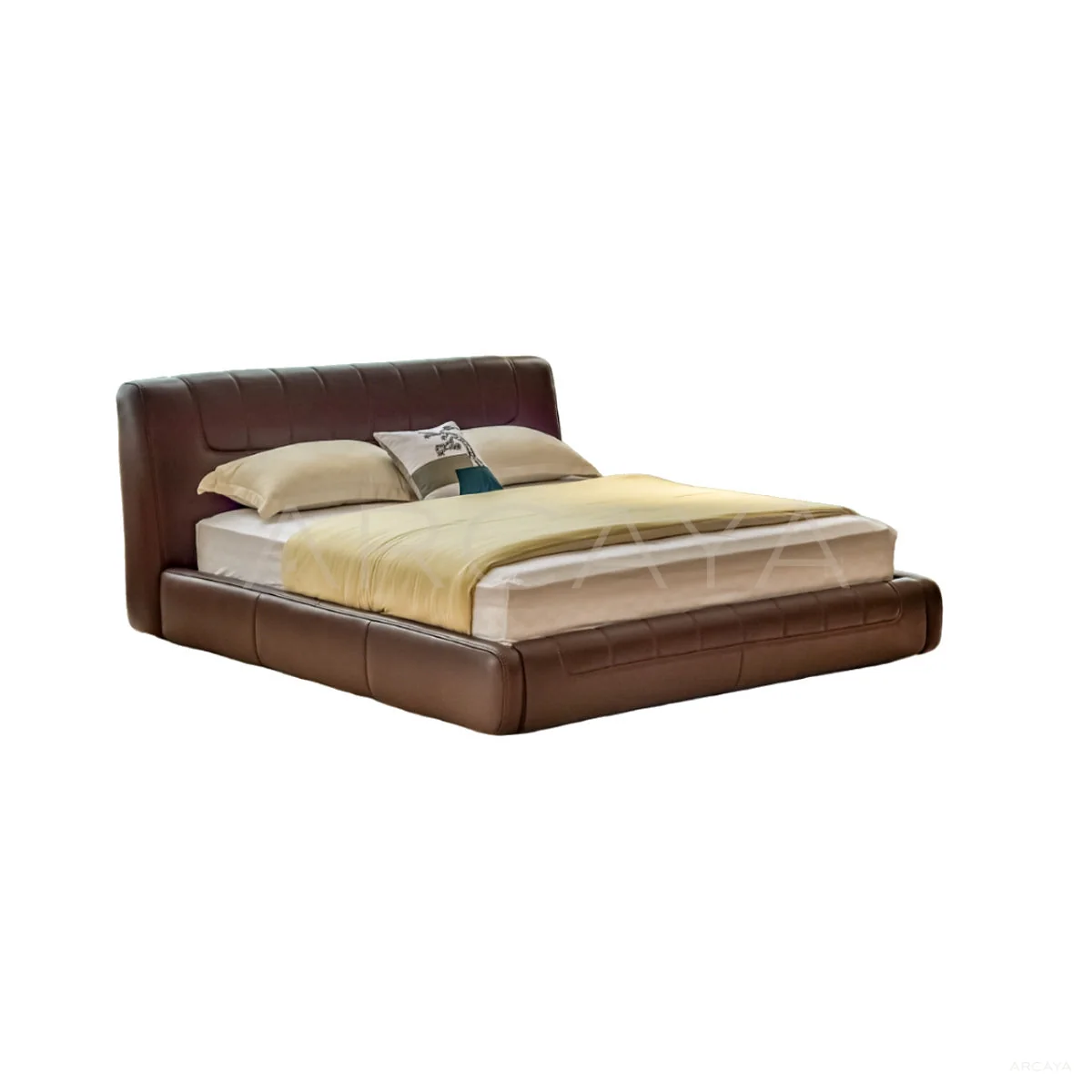Juno Pearl Bed - product view on a white background 01