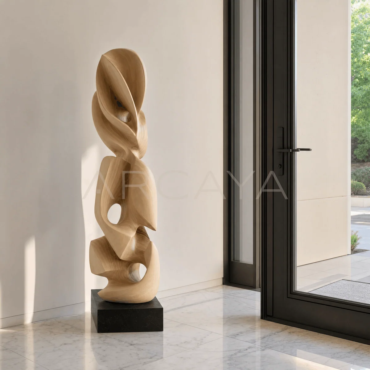 Light Wood Abstract Totem