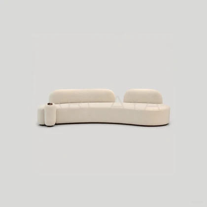 Amara Loft Curved Sofa - front view 11