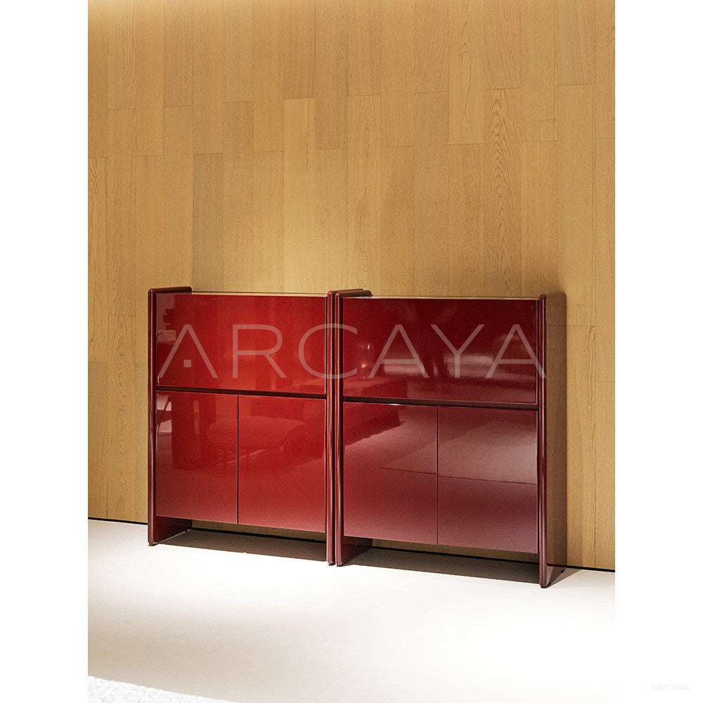 Deep Toned Living Room Sideboard - scene
