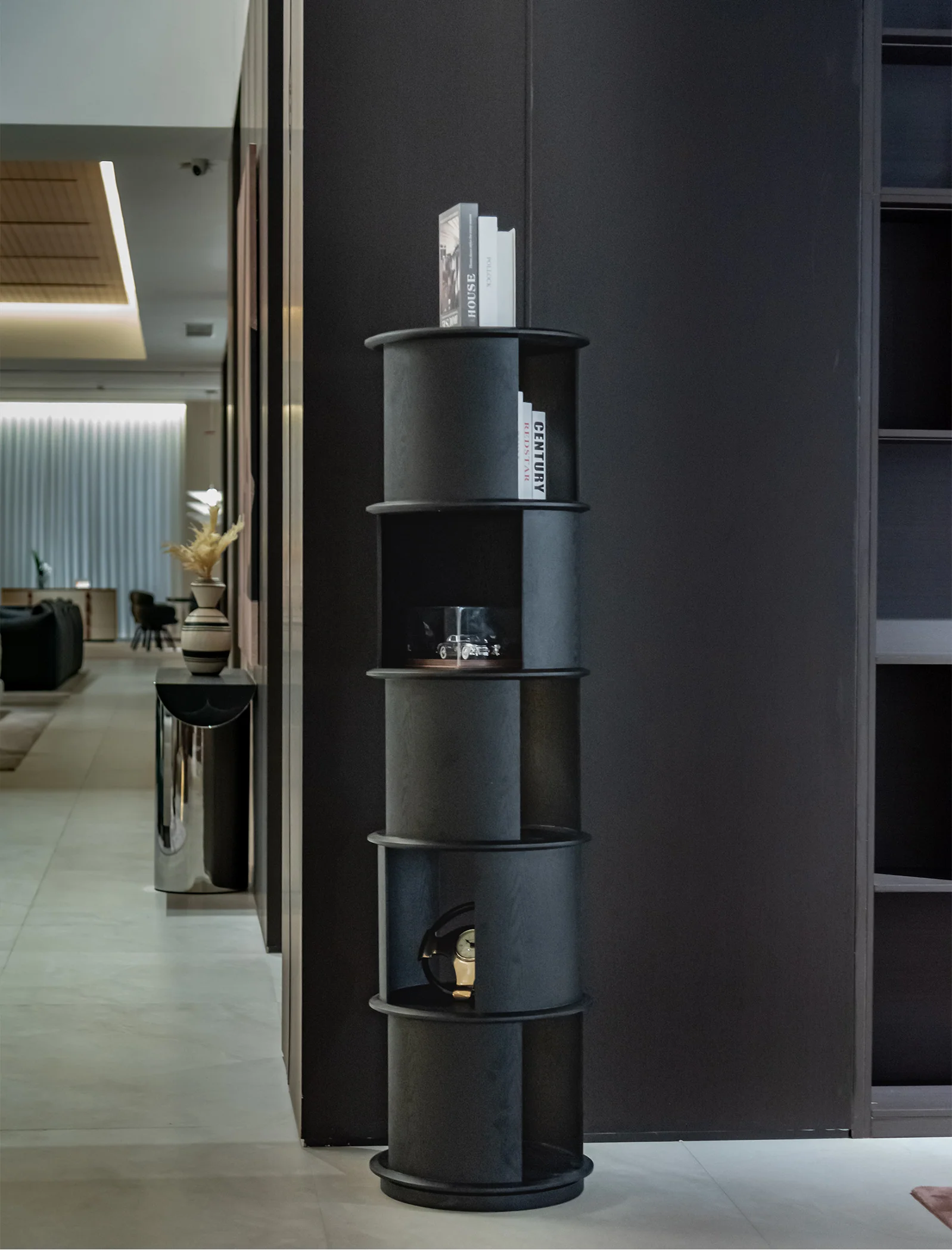 A00255 Cabinet in a finished interior.