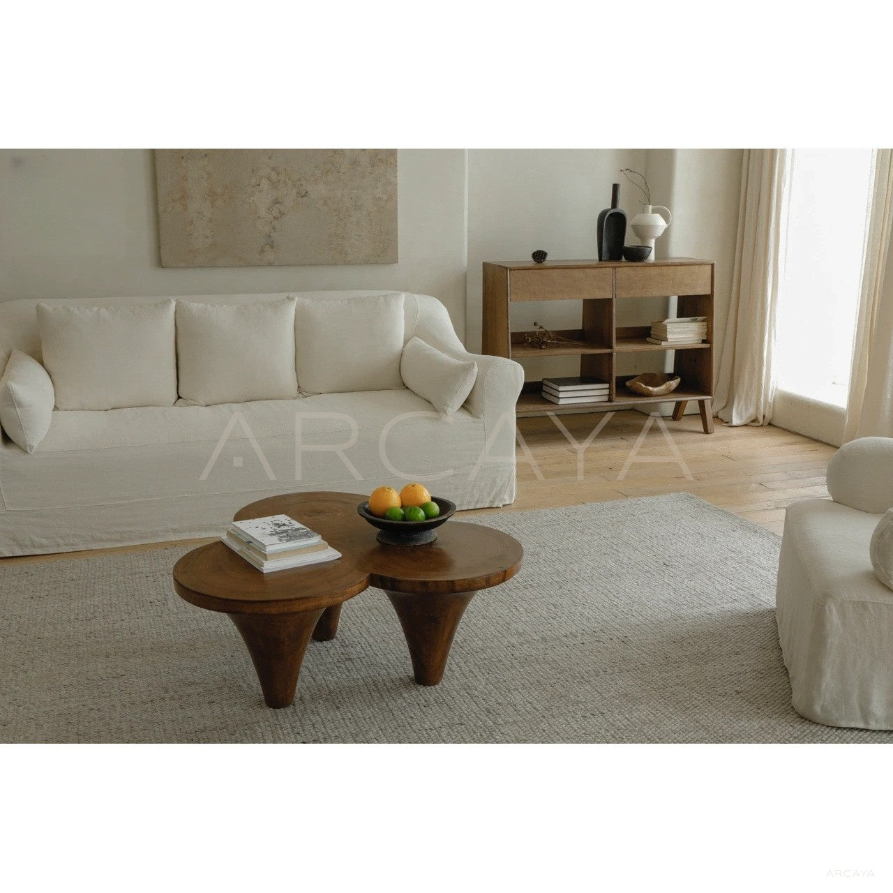 Rustic Warm Home Textures — Coffee Table - scene