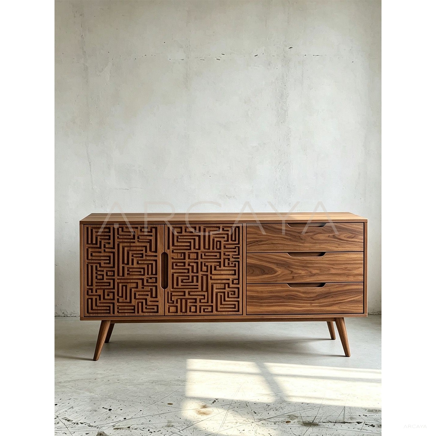 Carved Buffet Sideboard