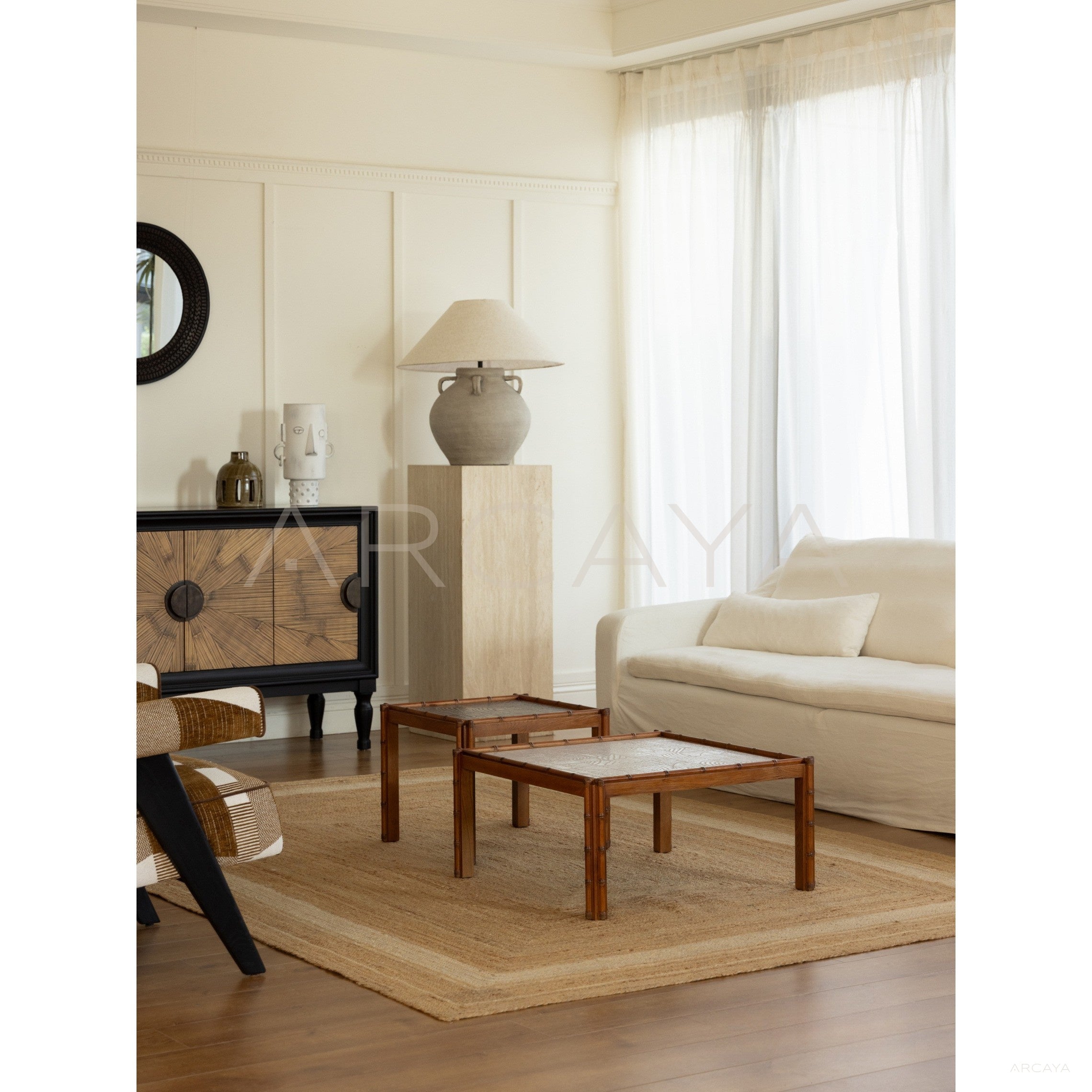 Tile Coffee Table Italian Handmade - scene