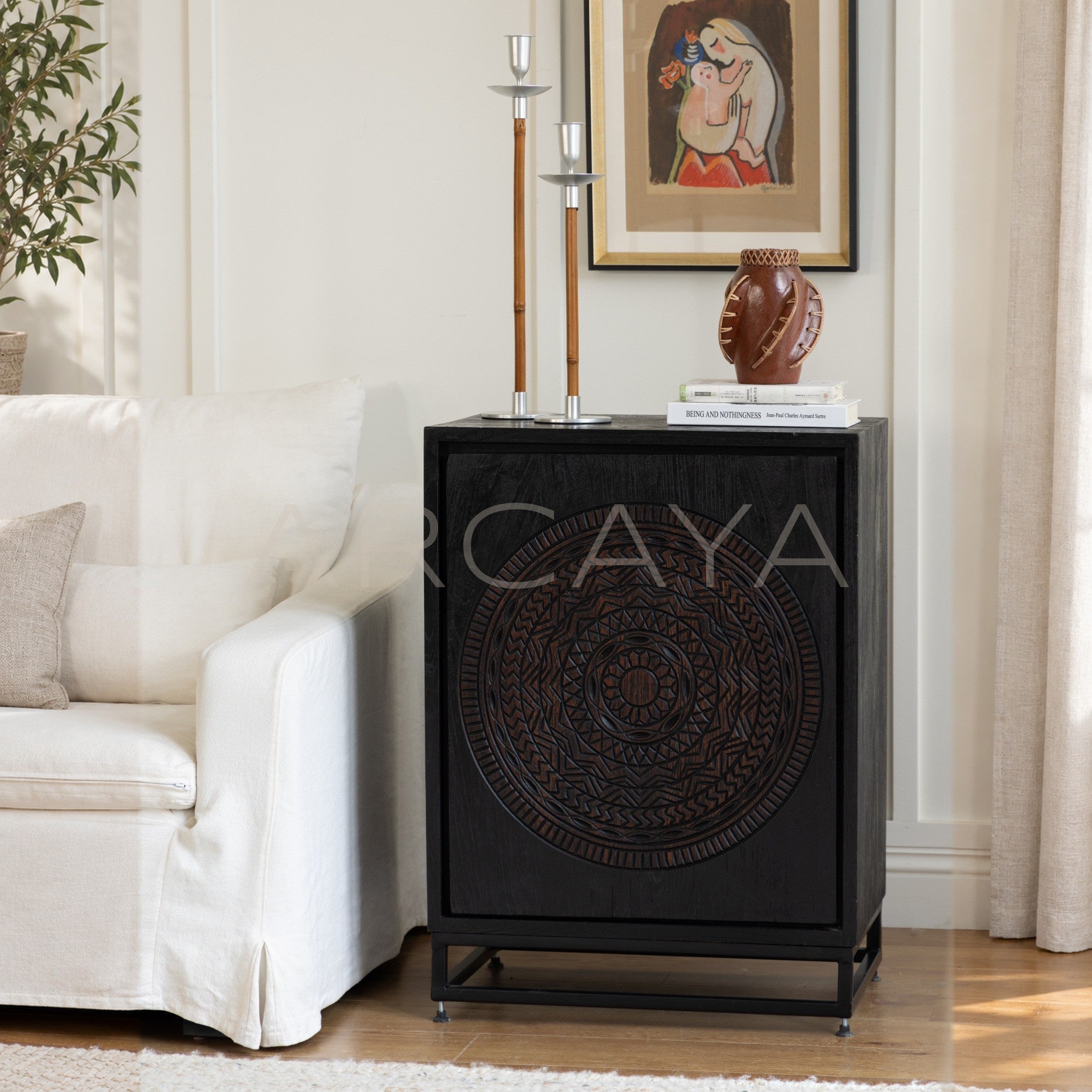 Teak Small Side Cabinet - main