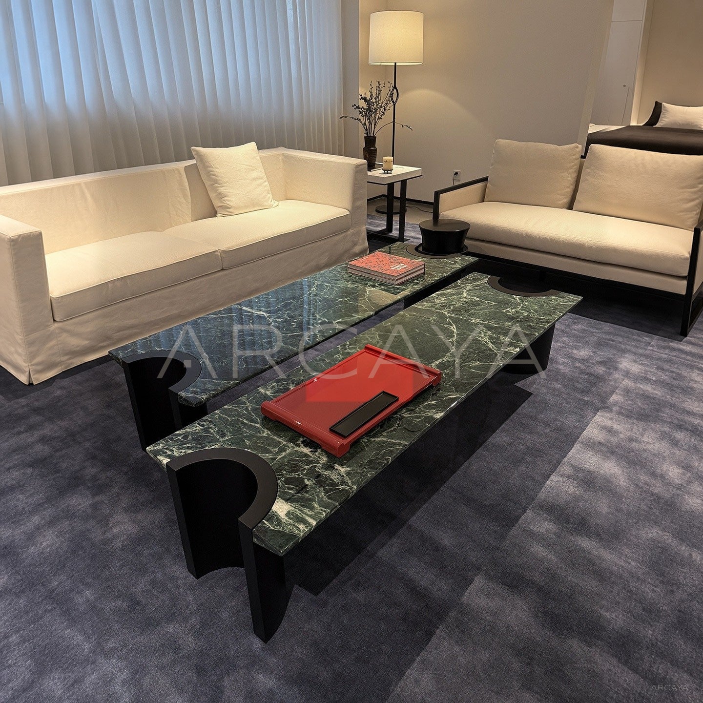 Green Marble Piece — Coffee Table