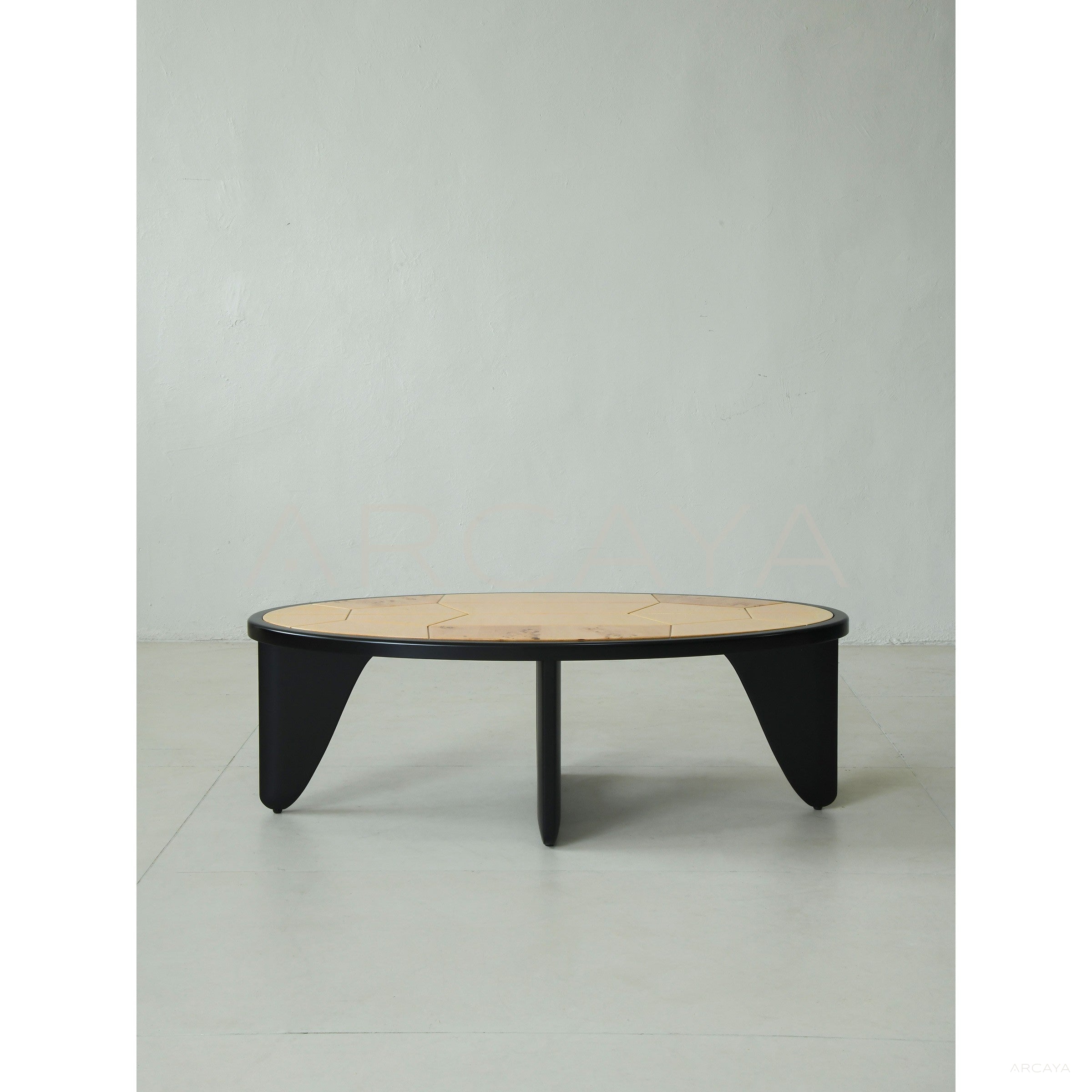 Poplar Burl Veneer Coffee Table - scene