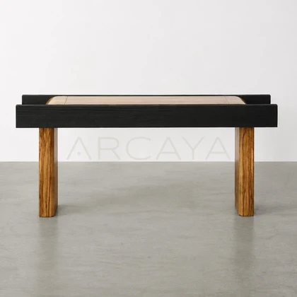 Ravenne Sculptural Solid Wood Console Table - main