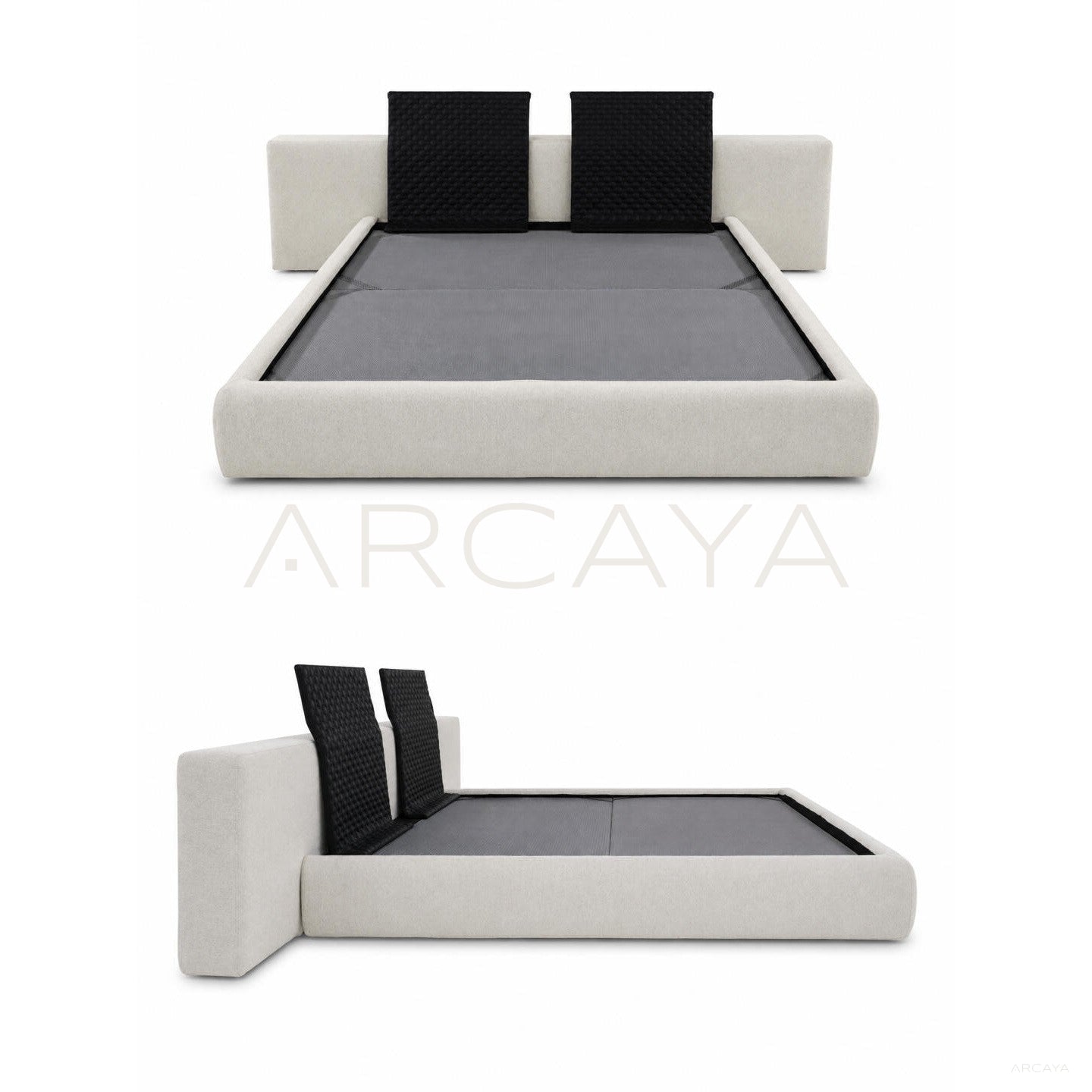 Custom Upholstered Bed - scene