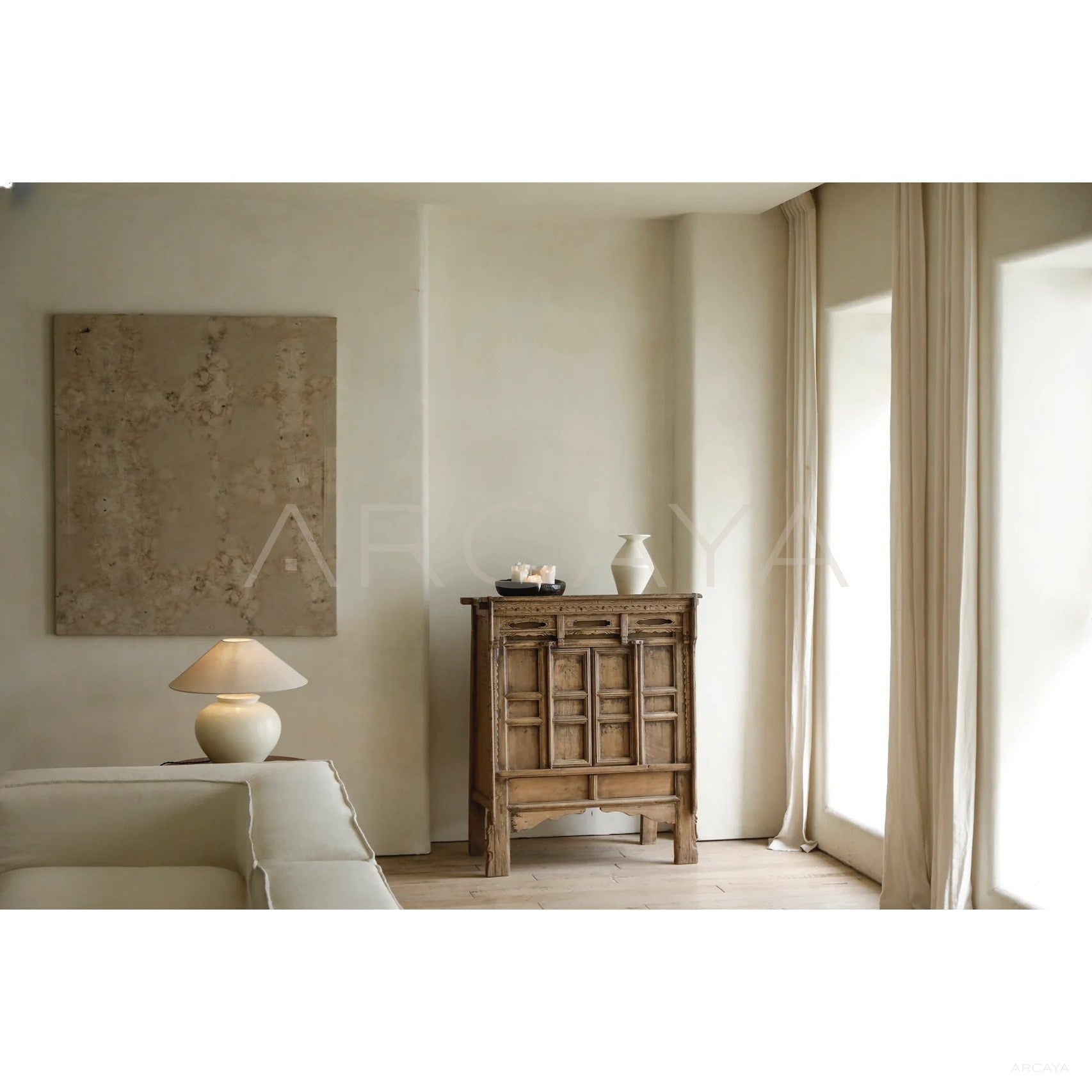 Reclaimed Old Wood Contemporary Piece — Storage - scene