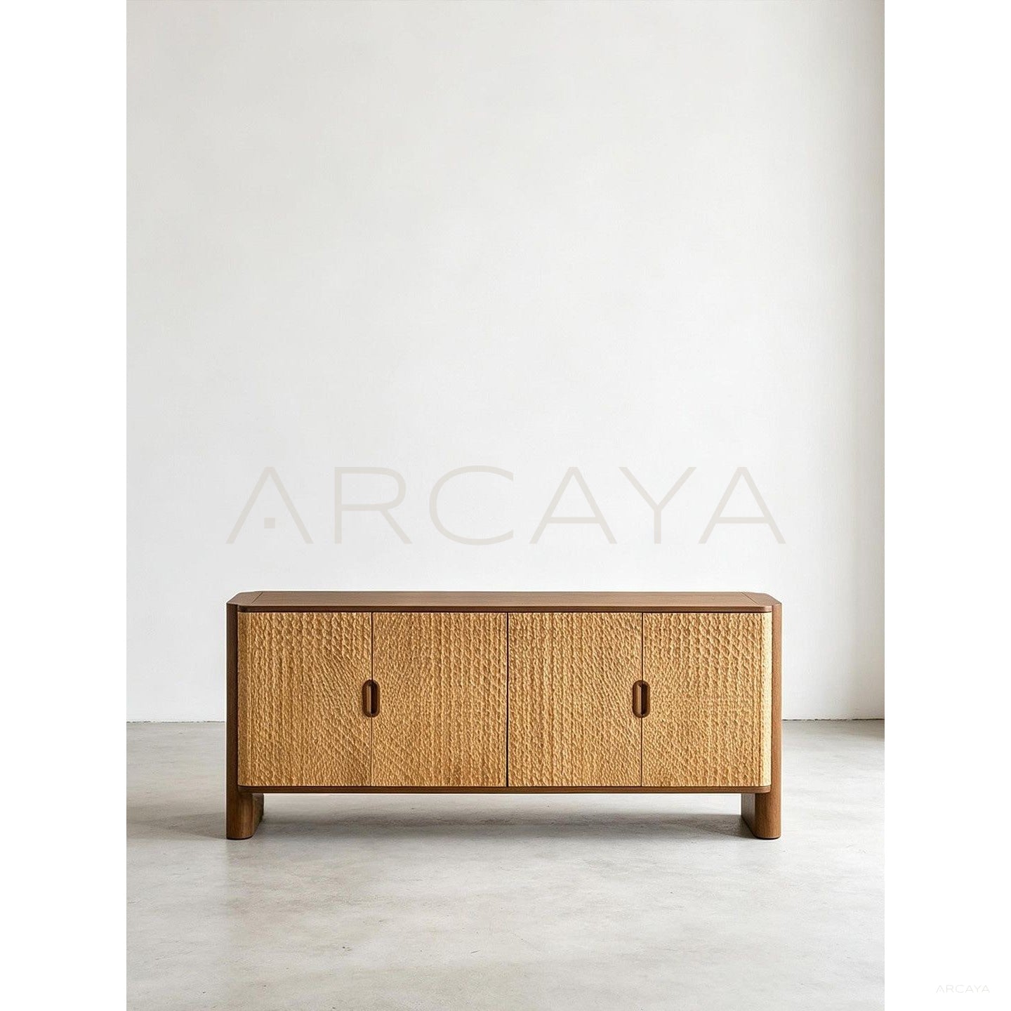 Hand Carved Solid Wood Sideboard - scene