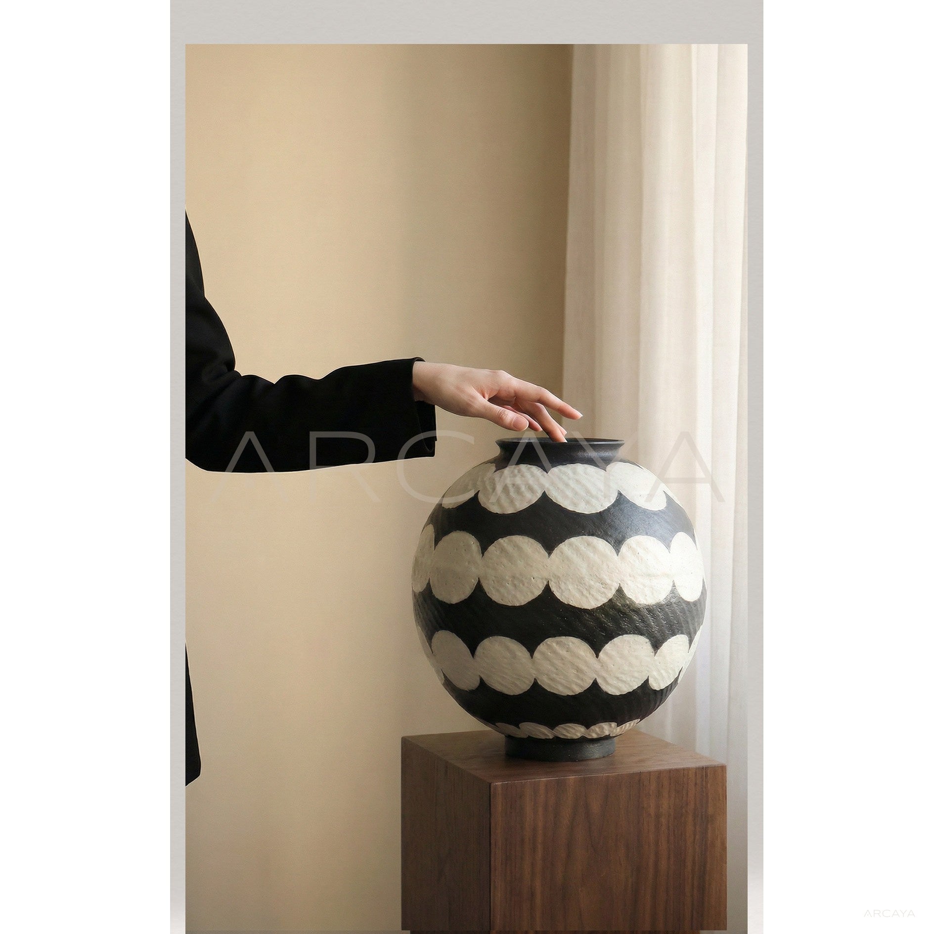 Hand Painted Large Ceramic Vase
