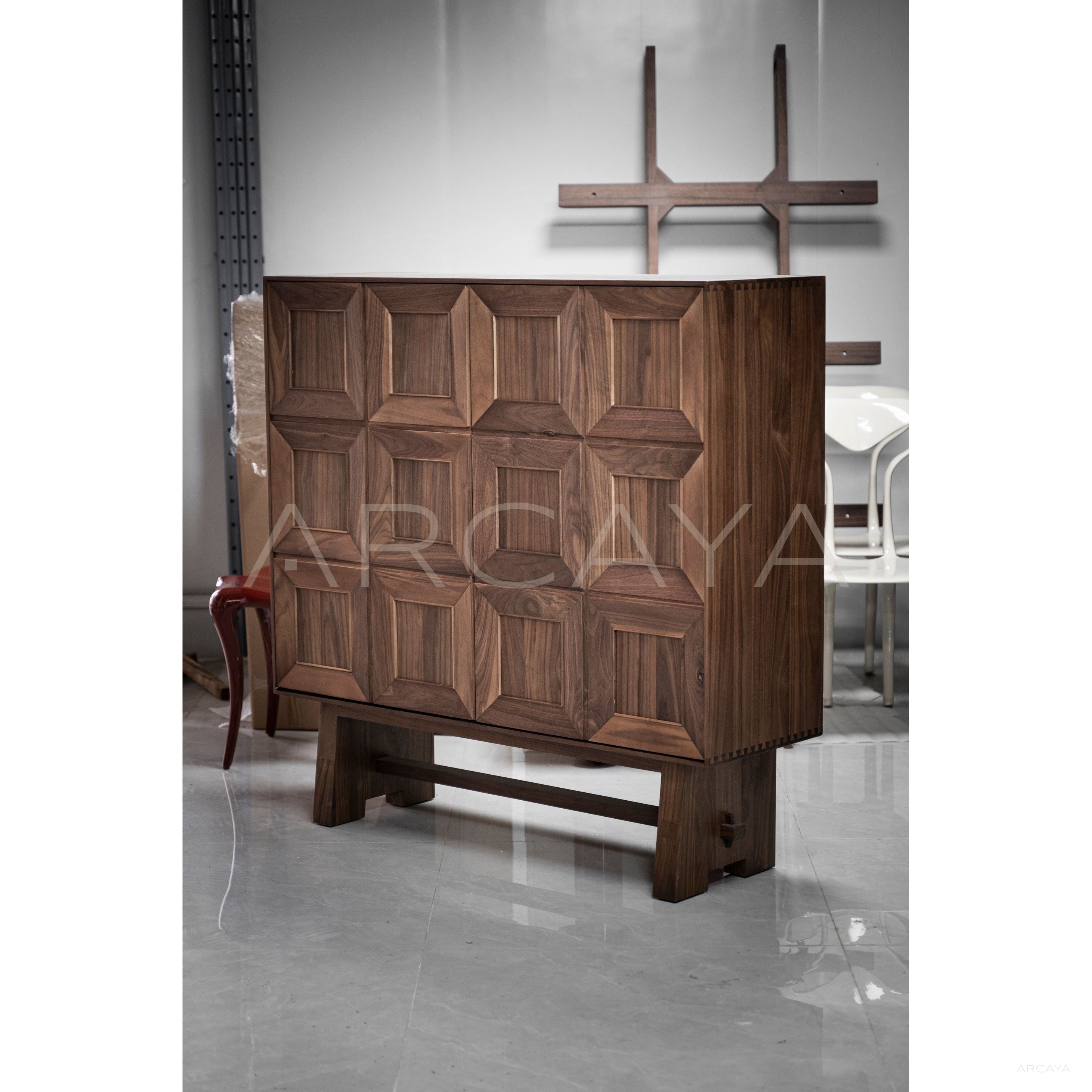 Black Walnut Solid Wood Sideboard