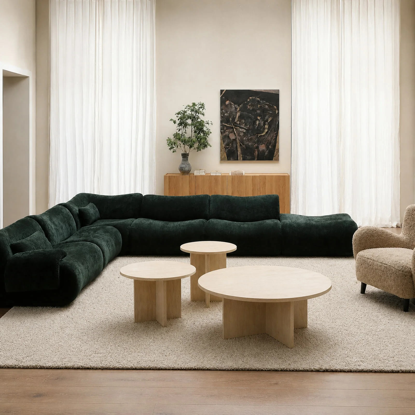 LA391 Coffee Table in a finished interior.
