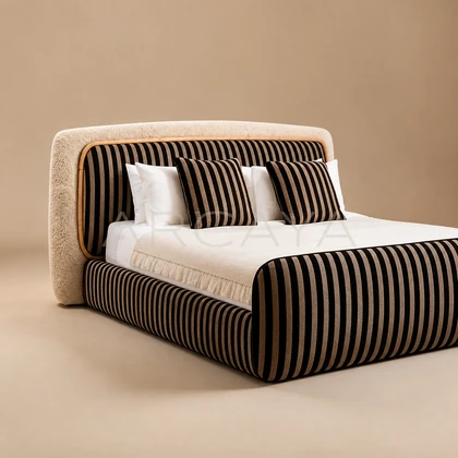 Fiera Birch Bed - front view 06