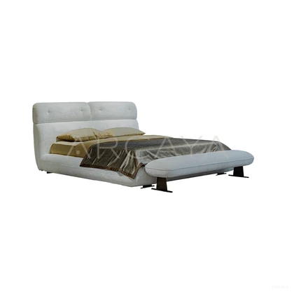 Liora Birch Bed - product view on a white background 01