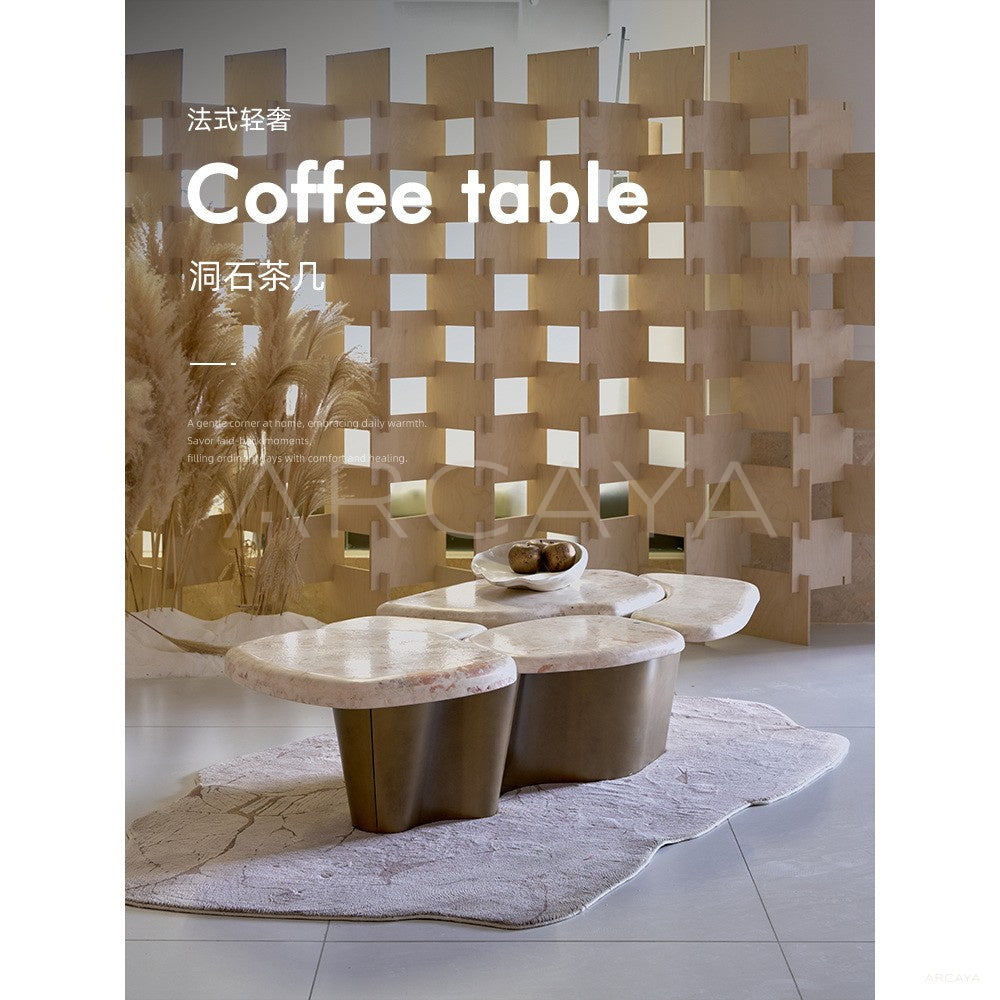 Pebble Landform Art Coffee Table in detail