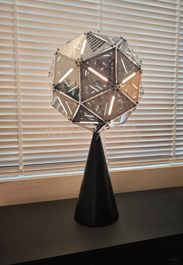 Prism Globe Short Base Table Lamp 95373 - scene