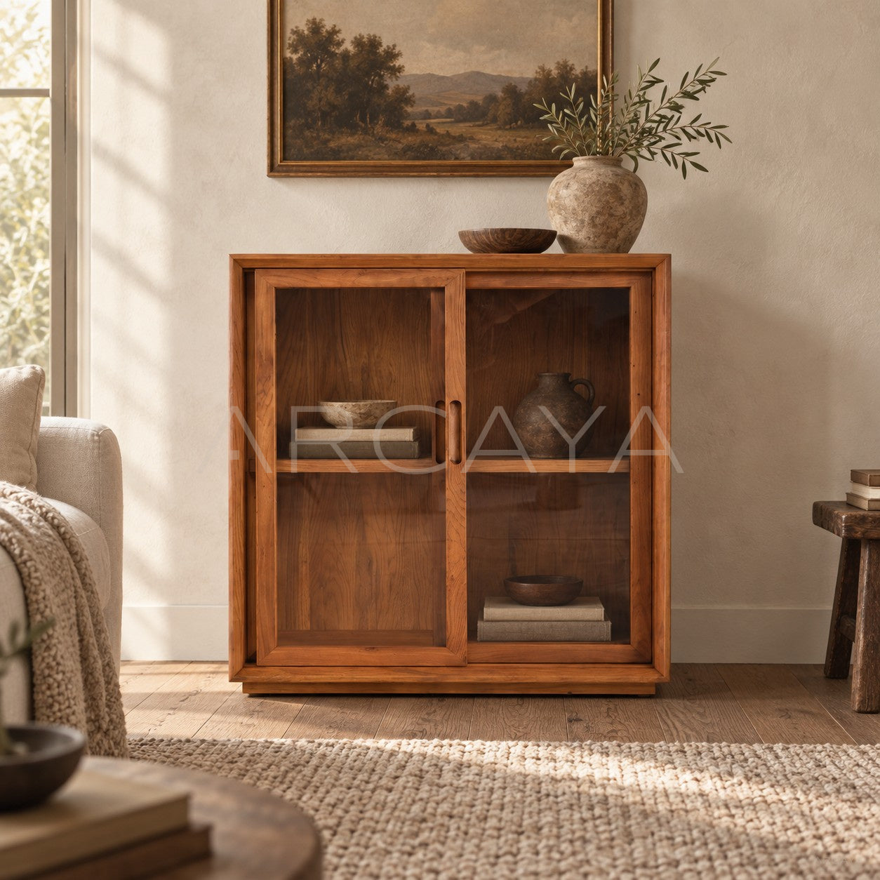 Moku Solid Wood Cabinet