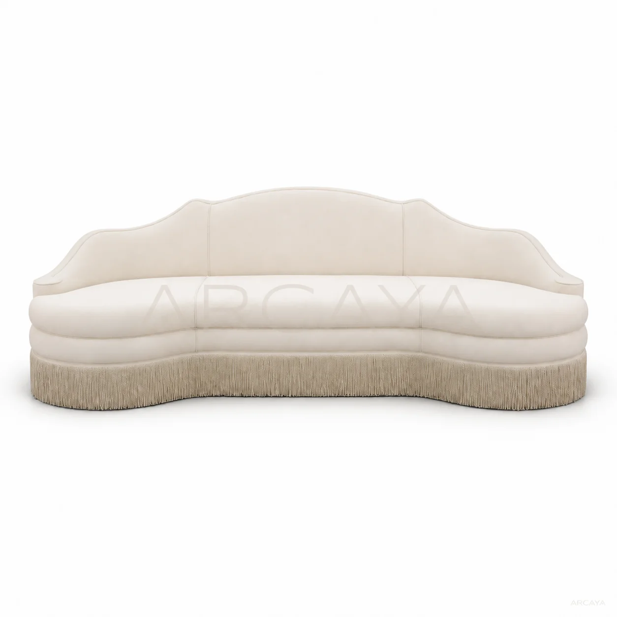 Isla Birch Straight Sofa - product view with realistic grounded contact shadow