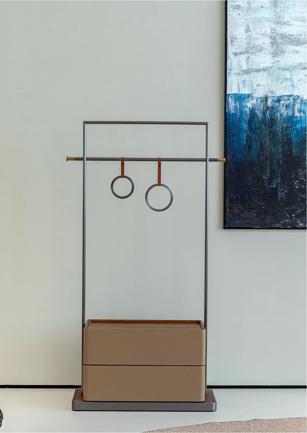 A00292 Cabinet in a finished interior.