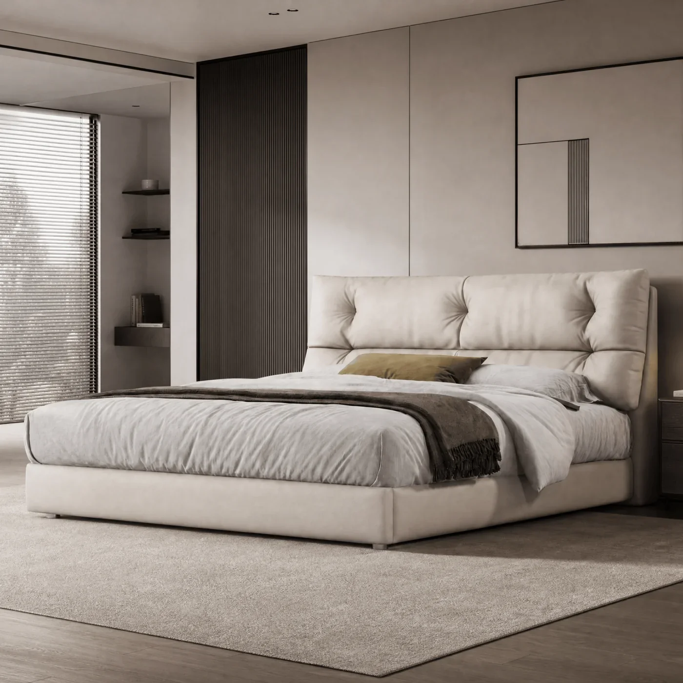 Upholstered Platform Beds in a modern room