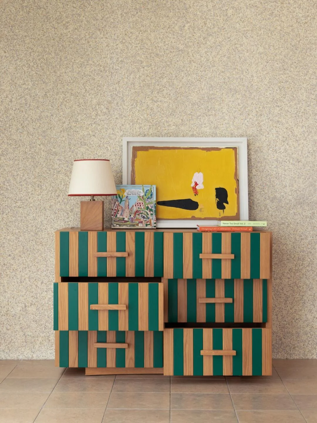 Olive Garden Sideboard in a finished interior.