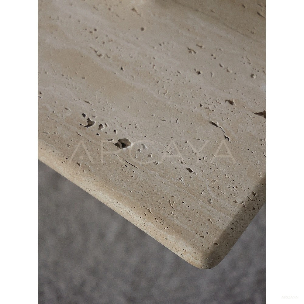 Yellow Travertine Coffee Table - scene