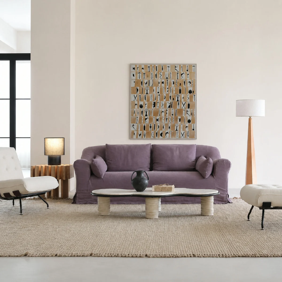 Elodie Cloud Straight Sofa