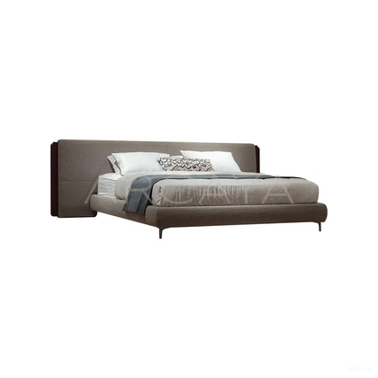 Juno Stone Bed - product view on a white background 01
