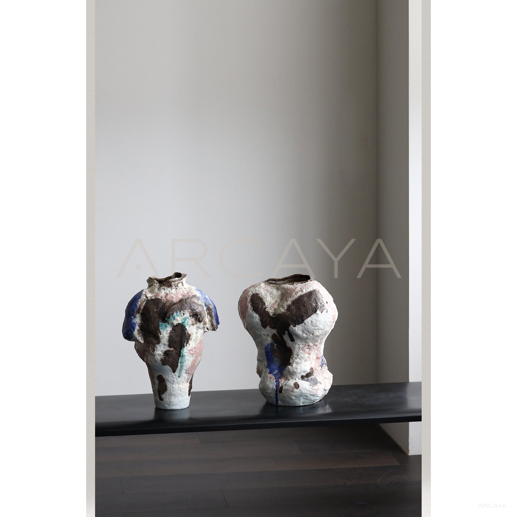 Wabi Sabi Abstract Textured Ceramic Vase