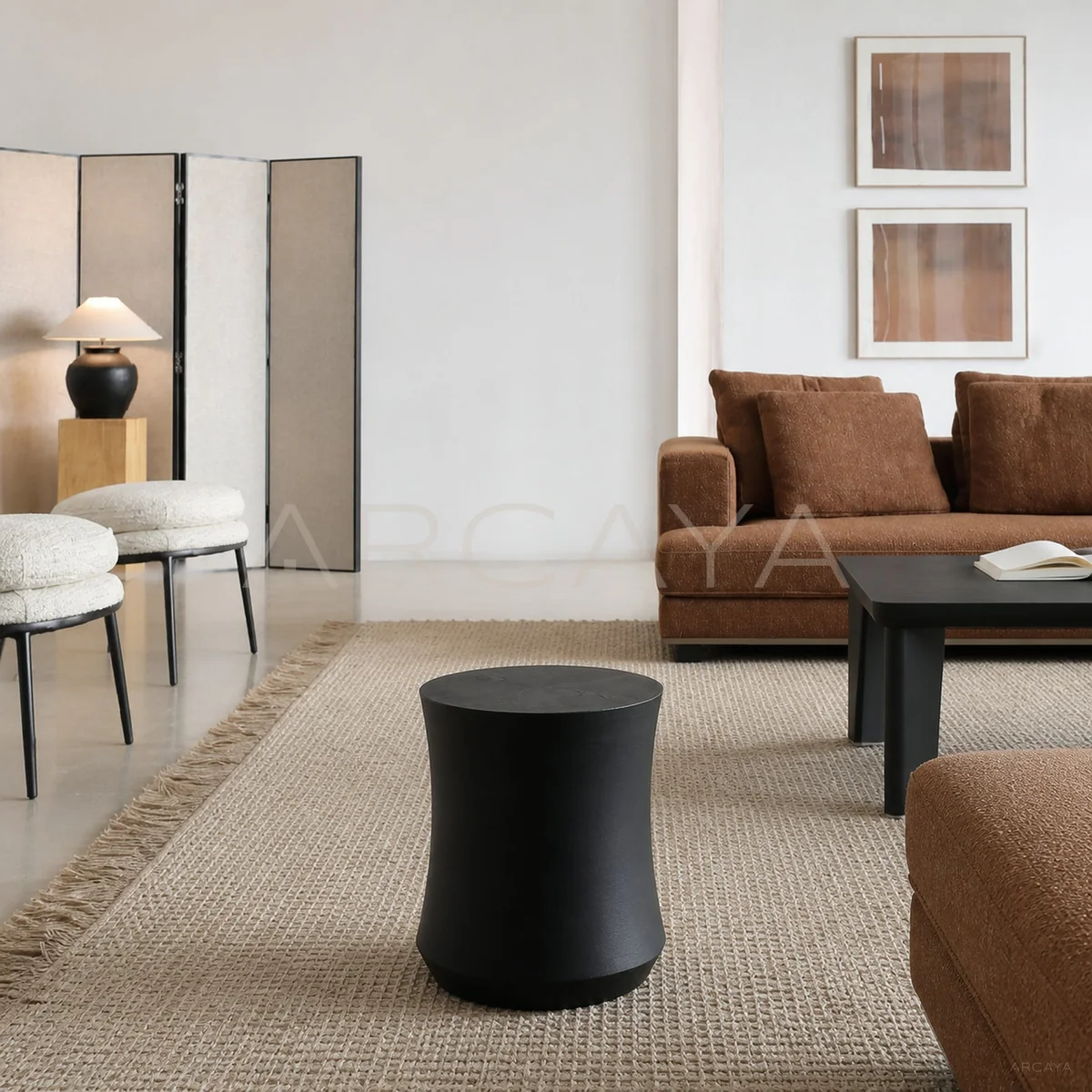 Cleo Stone Side Table
