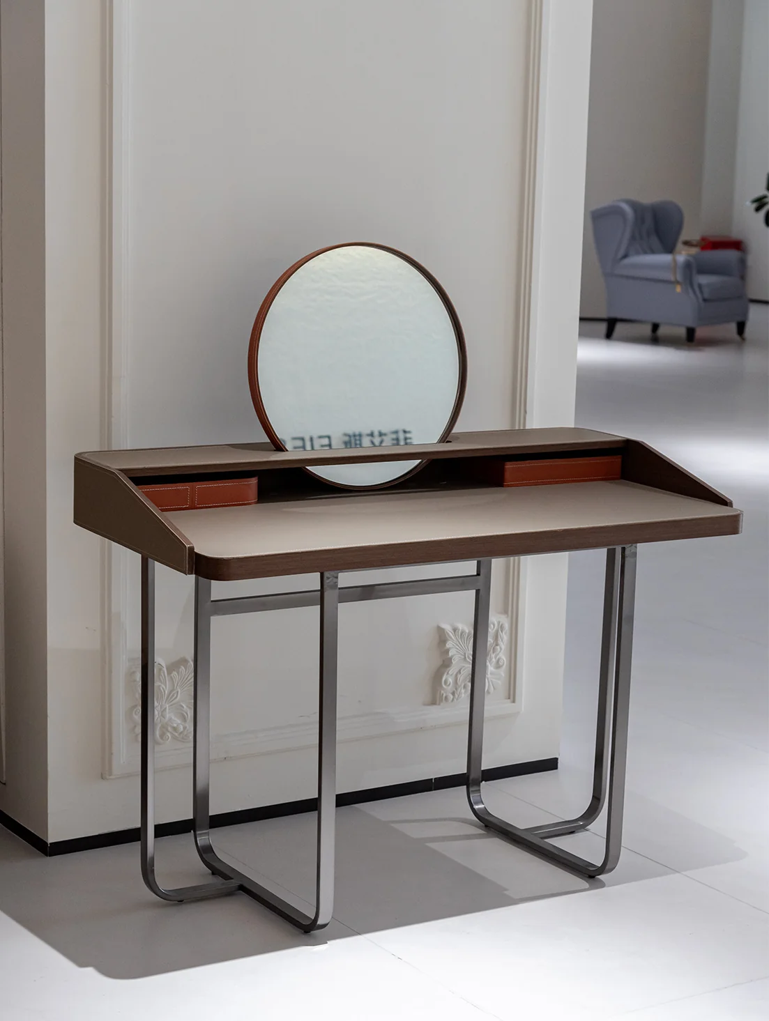 A00065 Dining Table in a finished interior.