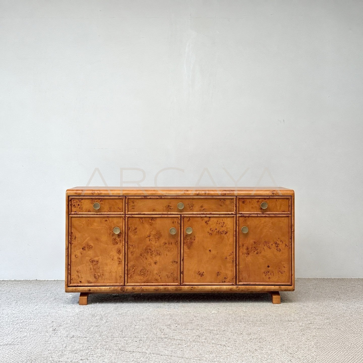 Bronze Metal Burl Sideboard