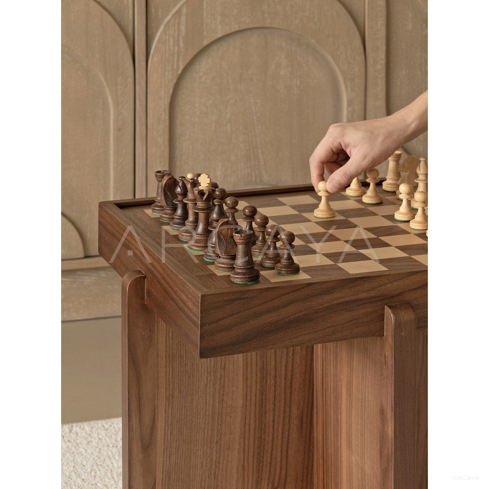 Checkerboard Small Side Table - scene